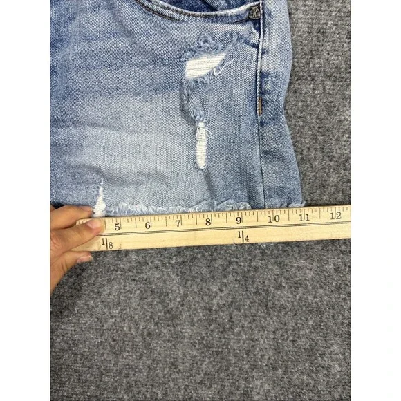 Kut from the Kloth Jane Shorts Womens Size 4 Blue High Rise Cut Off Distressed - Picture 9 of 10